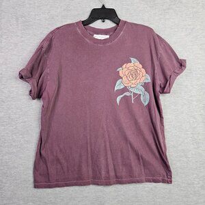 Girl Dangerous Women's Roller Short Sleeve Dusty Rose T-shirt Size S